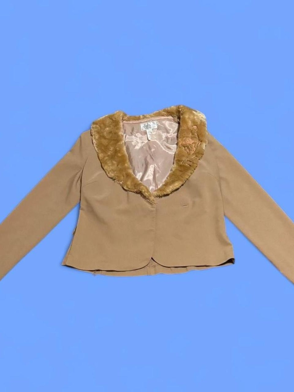 Vintage fur lined blazer